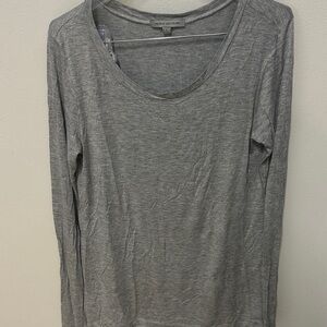 Monrow Heather Gray Long Sleeve Tee